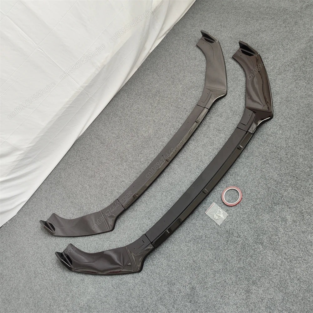 VW Golf MK7 / MK7.5 Front Splitter – Maxton Style – Gloss Black / Carbon Look – GTI GTD GTE R R-Line