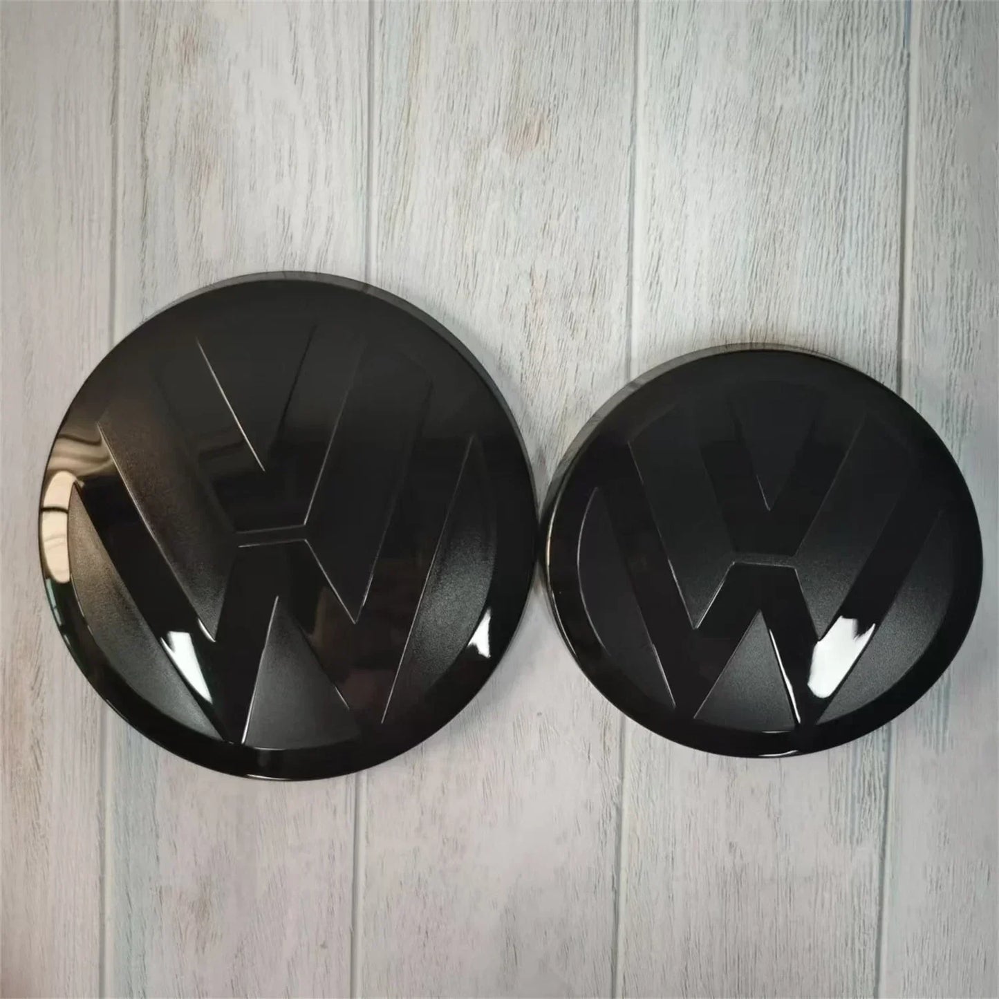 VW Golf MK6 / MK7 / MK7.5 / MK8 Gloss Black Badge Cover Set – Front / Rear Options – ACC Compatible